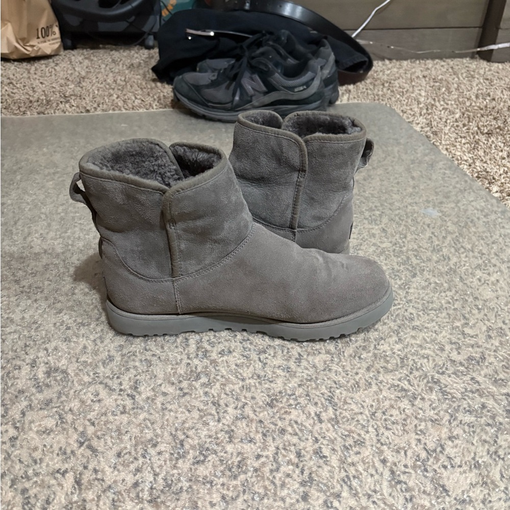 UGG Charcoal Suede Boots